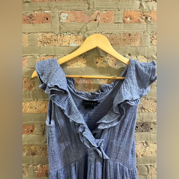 Hatch Blue Ruffle Midi Dress - Picture 11 of 14